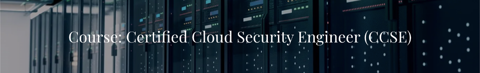 Banner image showing an active server room and CCSE text