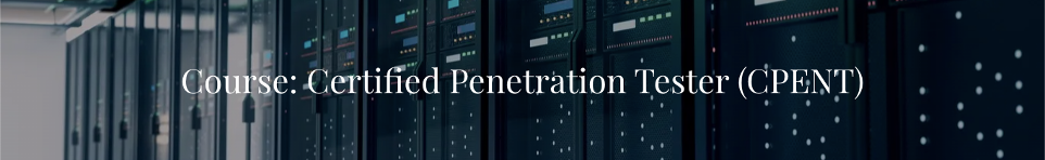 Banner image showing active server room and CPENT text